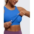 thumbnail image 3 of CRZ YOGA Butterluxe Tank Tops for Women Racerback Workout Padded Yoga Athletic Camisole with Built in Bra, 3 of 3