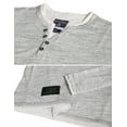thumbnail image 6 of ZIMEGO Men’s Long Sleeve Layered V-Neck Cuff Hemline Fashion Casual Athletic Henley Shirts Tee, 6 of 6