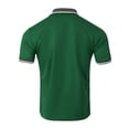 thumbnail image 4 of Fabrcox Men Polo Shirts Short Sleeve Collared Button Up Golf Shirts Men Color Block Athletic Shirts for Men Big and Tall with Pocket, 4 of 6