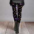thumbnail image 2 of Halloween Clothes for Women Warm Stretchy Artistic Printed Autumn Winter Halloween Leggings for Women, 2 of 5