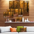 thumbnail image 3 of Chemin dans la Forêt d'Automne Jaune - Art sur Toile Forêt Moderne, 3 of 4