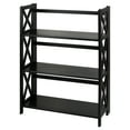 thumbnail image 6 of Montego 3-Shelf Folding Bookcase -Black, 6 of 28