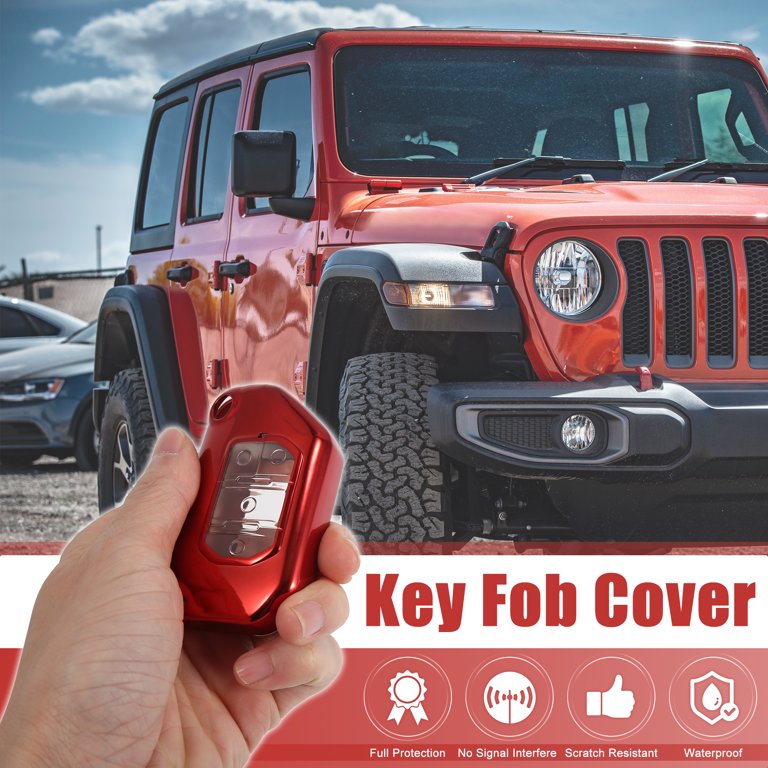MAIKER Awaken Series Key Fob Cover Case Protection For 2018-2020 Jeep  Wrangler JL Aluminum