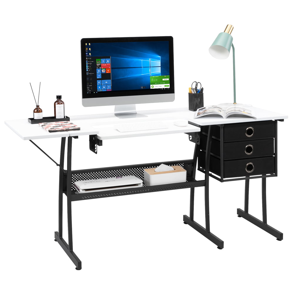 Details about   Cyber Monday Computer Desk PC Laptop Table WorkStation Furniture w/Printer Shelf 