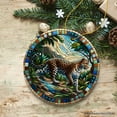 thumbnail image 6 of African Leopard Expedition Stained Glass Style Ceramic Ornament, Safari Animals Christmas Gift and Decor, 6 of 10