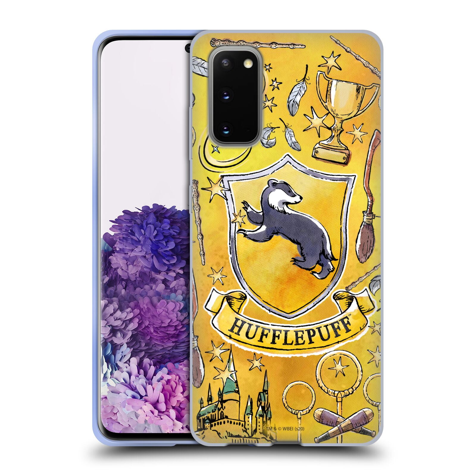Head Case Designs Officially Licensed Harry Potter Hufflepuff Pattern Deathly Hallows XIII Soft Gel Case Compatible With Samsung Galaxy A51 5G 2020 