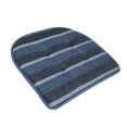 thumbnail image 2 of Bradford Striped U-Shaped Memory Foam Chair Pad Steel Blue 4-Pack, 2 of 6