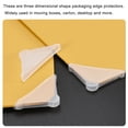 thumbnail image 5 of Uxcell PP Corner Protector Triangle 50x6mm for Ceramic, Glass, Metal Sheets Clear 20pcs, 5 of 6