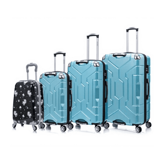 Expandable 4-Piece PC Hard-Shell Spinner Luggage Set (16″-20″-25″-29″)