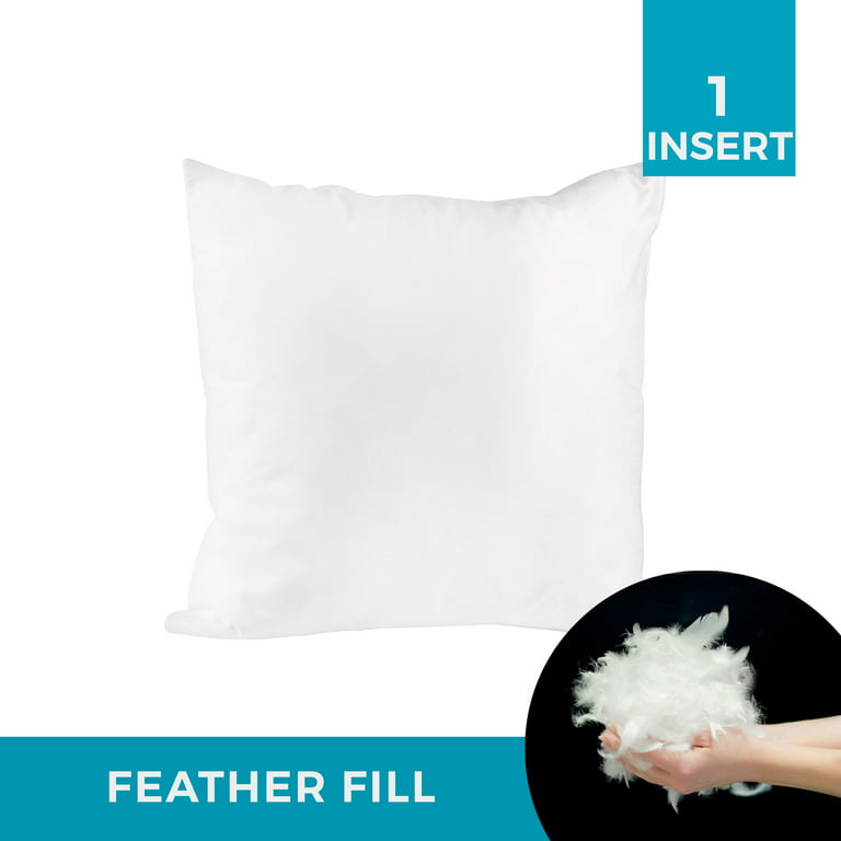 Westex 18 x 18 in. Feather Cushion Insert, White