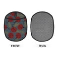 thumbnail image 2 of Pofeuu Ladybug Print Silicone Pot Mat Mitten With Hanging Loop Heat Resistant Oven Mitts Non-Slip Bbq Baking Smoking Potholders, 2 of 7