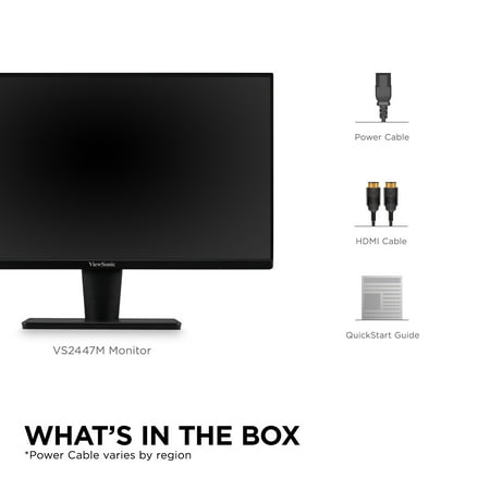 ViewSonic - VS2447M 24" LCD FHD FreeSync Monitor (HDMI, VGA) - Black