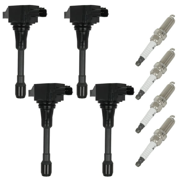 cciyu 4 ignition coils 4 iridium Spark Plugs UF719 for Suzuki Equator 2.5L 2009-2012,for Nissan Versa Note 1.6L 2014-2019,for Versa 1.6L 2013-2019,for Frontier 2.5L 2005-2017 UF719 224481HC0A