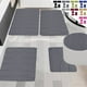 thumbnail image 1 of Juego de alfombrillas de baño PRETXORVE, de espuma viscoelástica, 5 alfombrillas de baño universales, suaves, cómodas, con absorción de agua, antideslizantes, gruesas, lavables a máquina, fáciles de, 1 of 7