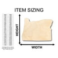 thumbnail image 2 of Unfinished Wood Oregon or Craft Borders State Shape - Craft - up to 46" DIY 16" / 1/4", 2 of 3