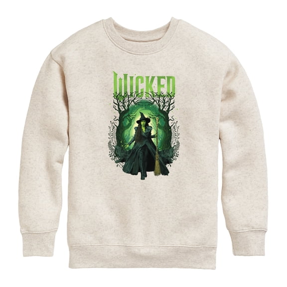 Wicked - Elphaba Forest - Youth Crew Fleece Sweatshirt