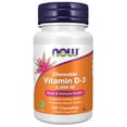 thumbnail image 1 of Suplemento de vitamina D-3 5000 UI 120 comprimidos masticables NOW, 1 of 4