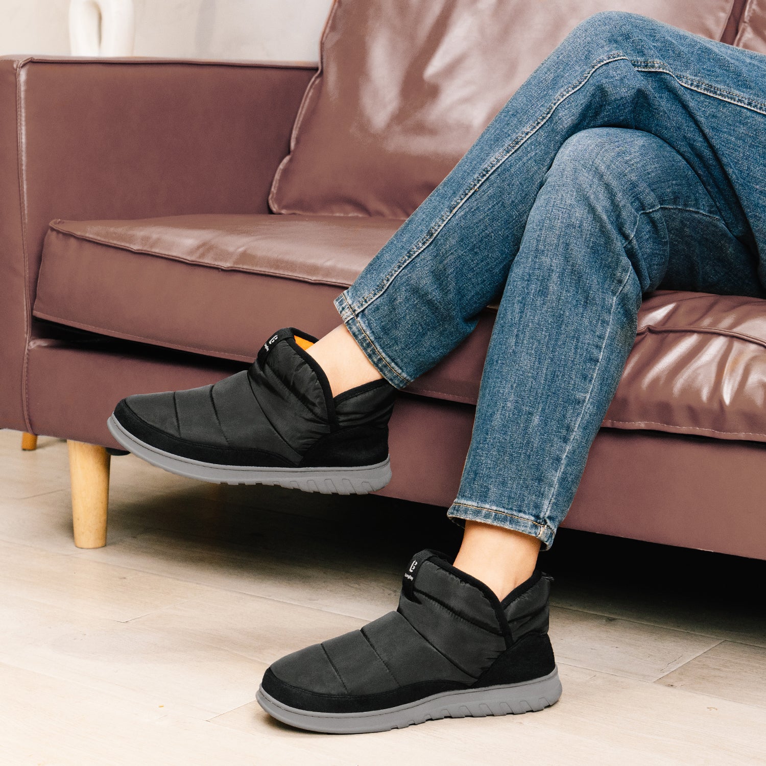 LongBay Men's Bootie Slippers with Memory Foam photo 2