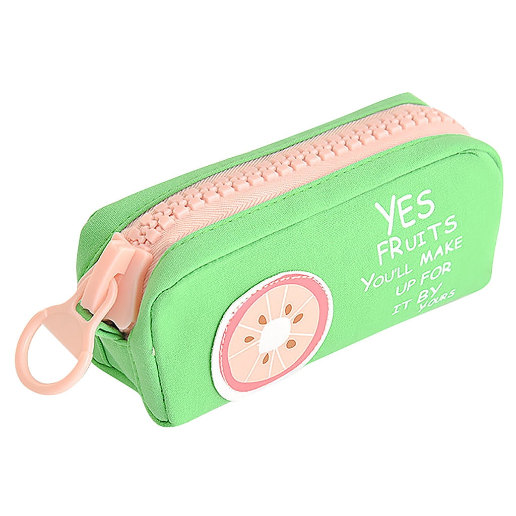 Large Capacity Big Zip Pen Pencil Case School Stationery Cosmetic Bag