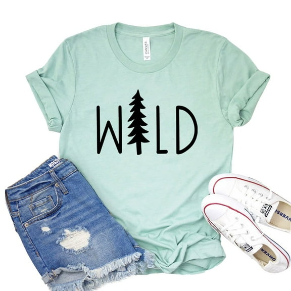 Wild T-shirt Nature Tshirt Outdoor Shirts Women's Travel Tee Adventure Shirt Gifts For Traveler