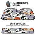 thumbnail image 4 of Car Windshield Sunshade Blocks Cute Animal Sun Visor Protector Foldable Sun Shield For Vehicle Car Truck SUV Van 55x27.5 inches Keep Vehicle Cool, 4 of 6