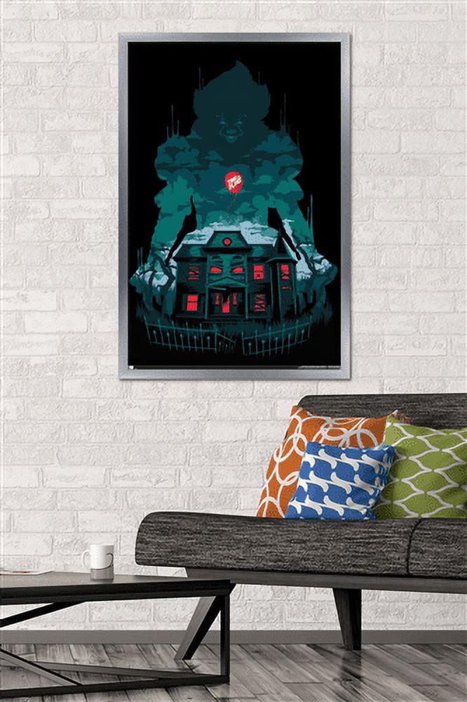 IT - House Wall Poster, 22.375" x 34", Framed