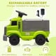 thumbnail image 2 of Coche eléctrico interactivo para niños 6V, automóvil para bebés con área de almacenamiento grande, música, 2 faros, 5 luces LED, incluye batería recargable 6V (verde), 2 of 7