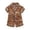 1-6Gold7, variant on MEZZALL Toddler Kids Baby Boys Girls Leopard Lapel Button Short Sleeve Tops Shorts Pajamas Sets Sleepwear Tops Short Night Birthday Nightwear
