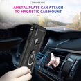 thumbnail image 4 of Case for Apple iPhone XR Cell Phone Case with Tempered Glass Screen Protector, Ring Kickstand for Men Military Bumper Hard TPU Shockproof Full Body Silicone Protective Cover iPhone XR Black, 4 of 8