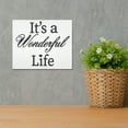 thumbnail image 4 of JennyGems Christmas Decorations, It's a Wonderful Life, 7.25x6 Inch Wood Sign, Wall Decor, Farmhouse Country Home Decor, Inspirational Gifts, Motivational Signs, American Made, 4 of 8