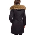 thumbnail image 3 of 1 Madison Ladies' Water Resistant Long Parka with Faux Fur Hood Black S, 3 of 4