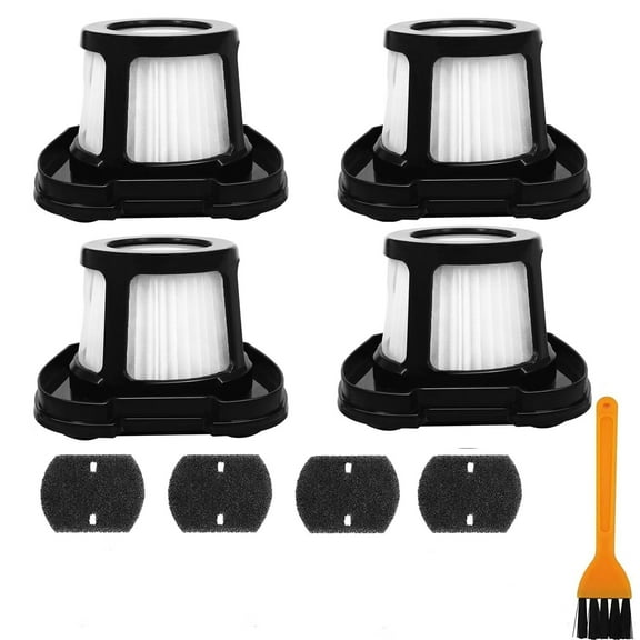 2284W Filter Compatible with Bi-ssell Pet Hair Eraser Hand Vacuum 2284W,2390,2389,2390A,Replace Parts for 1614212,1614203,1614204,Pack 4 Filter and 8 Foam Filter