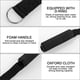 thumbnail image 4 of Mango fino de banda de resistencia Panda, accesorio para máquina de cable resistente, correa de nailon resistente y anillo de acero sin costuras para ejercicio físico, gimnasio, pilates, yoga, tríceps, 4 of 5