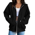 thumbnail image 2 of SwiftWear Women's Zip Up Hoodie Long Sleeve Sweatshirt Hooded Jacket Full Zip with Pockets, 2 of 8
