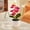 A, variant on Mini Artificial Phalaenopsis Bonsai with White Ceramic Pot, Realistic Plastic Orchid Potted Plant for Desktop Office Wedding Table Home Decor Ornament