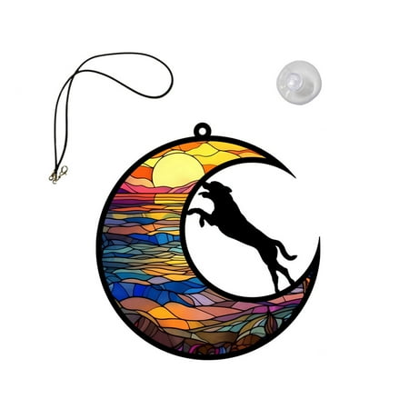 

OKHGEG87 Clearance Hangs Indoacrylic Decorative Home Window Decoration Hanging Piece Hanging Tag