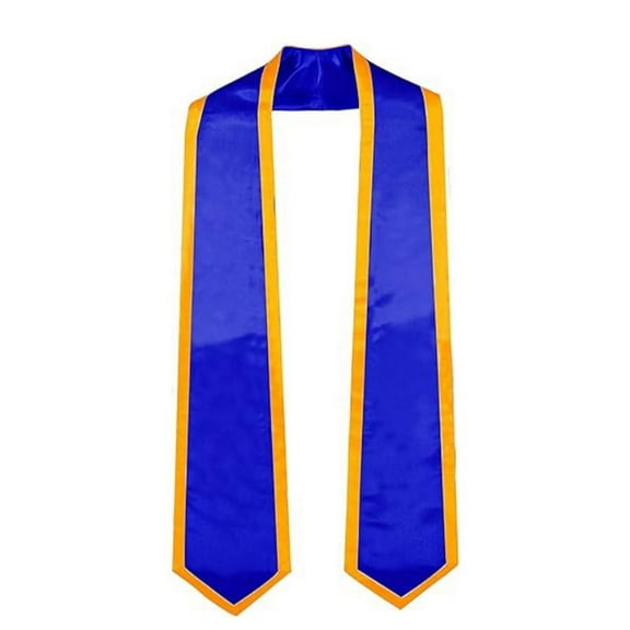Class Of 2025 Graduation Stole,Gradute Stole Sash 73 Inches,Grad Gifts Idea（Blue Background With Gold Edges）