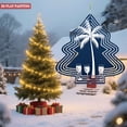 thumbnail image 2 of Stylish Metal Hanging Christmas Tree & Palm Tree Wind Spinner - Festive Garden Decoration with Sparkling Beverage Design, 2 of 7