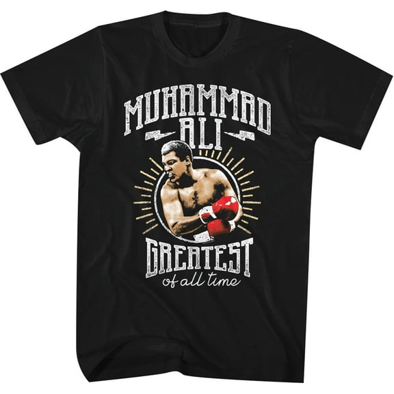 Muhammad Ali Of All Time Reg Black Adult T-Shirt