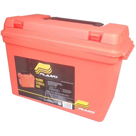 UPC: 0024099516129 | Plano 56018202 Dry Storage Box – Orange – 15 in. L x 8 in. W x 10 in. H