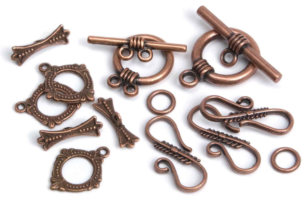 Cousin Jewelry Basics Metal Findings Closure Pack, 8 Sets