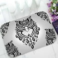 thumbnail image 1 of YUSDECOR Decorative Owl Polynesian Tribal Pattern Home Decor Floor Mat Area Rug Doormat Size 15.7x23.6 Inches, 1 of 1