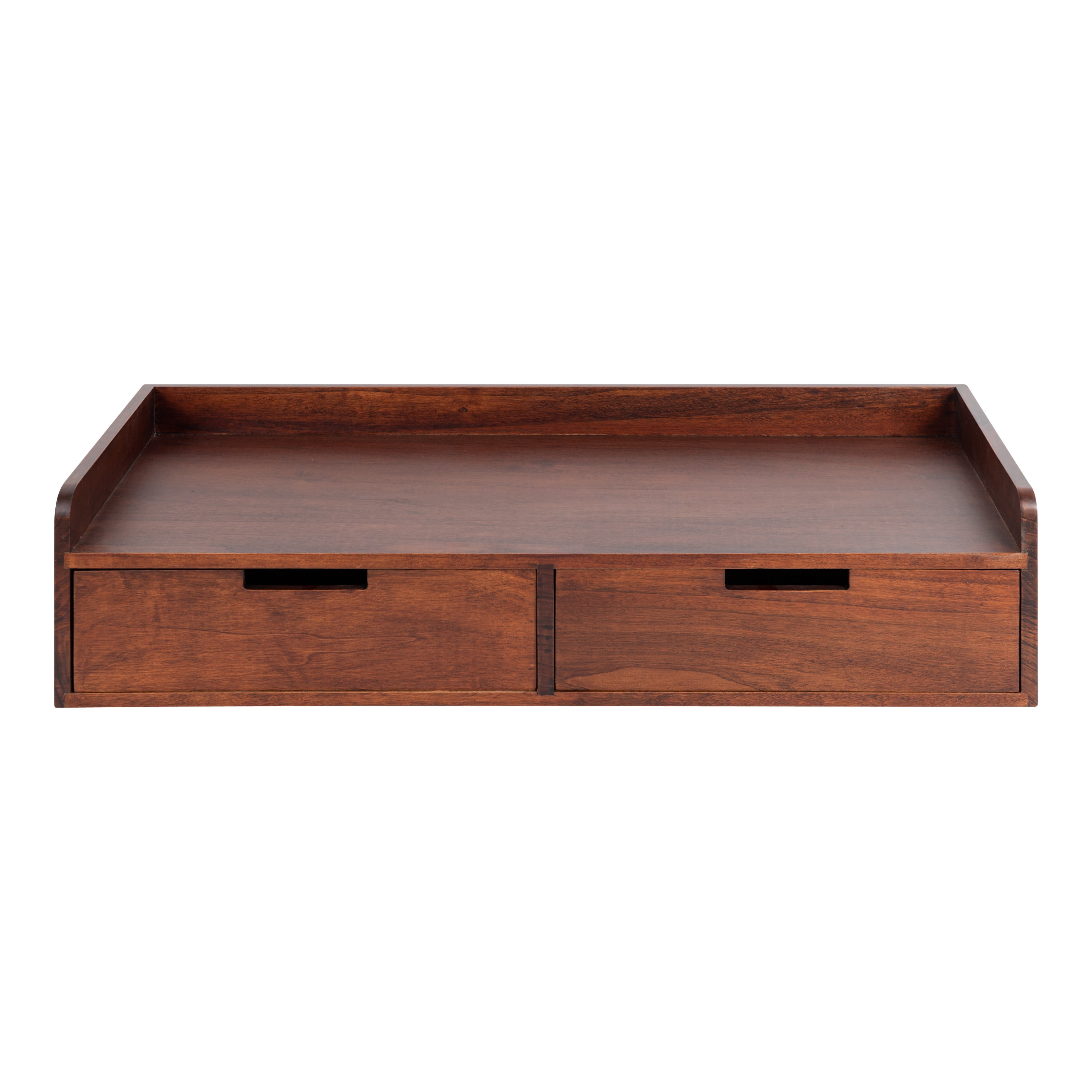 Kate And Laurel Wood Floating Shelf, 28 In x 12 In, Walnut Brown