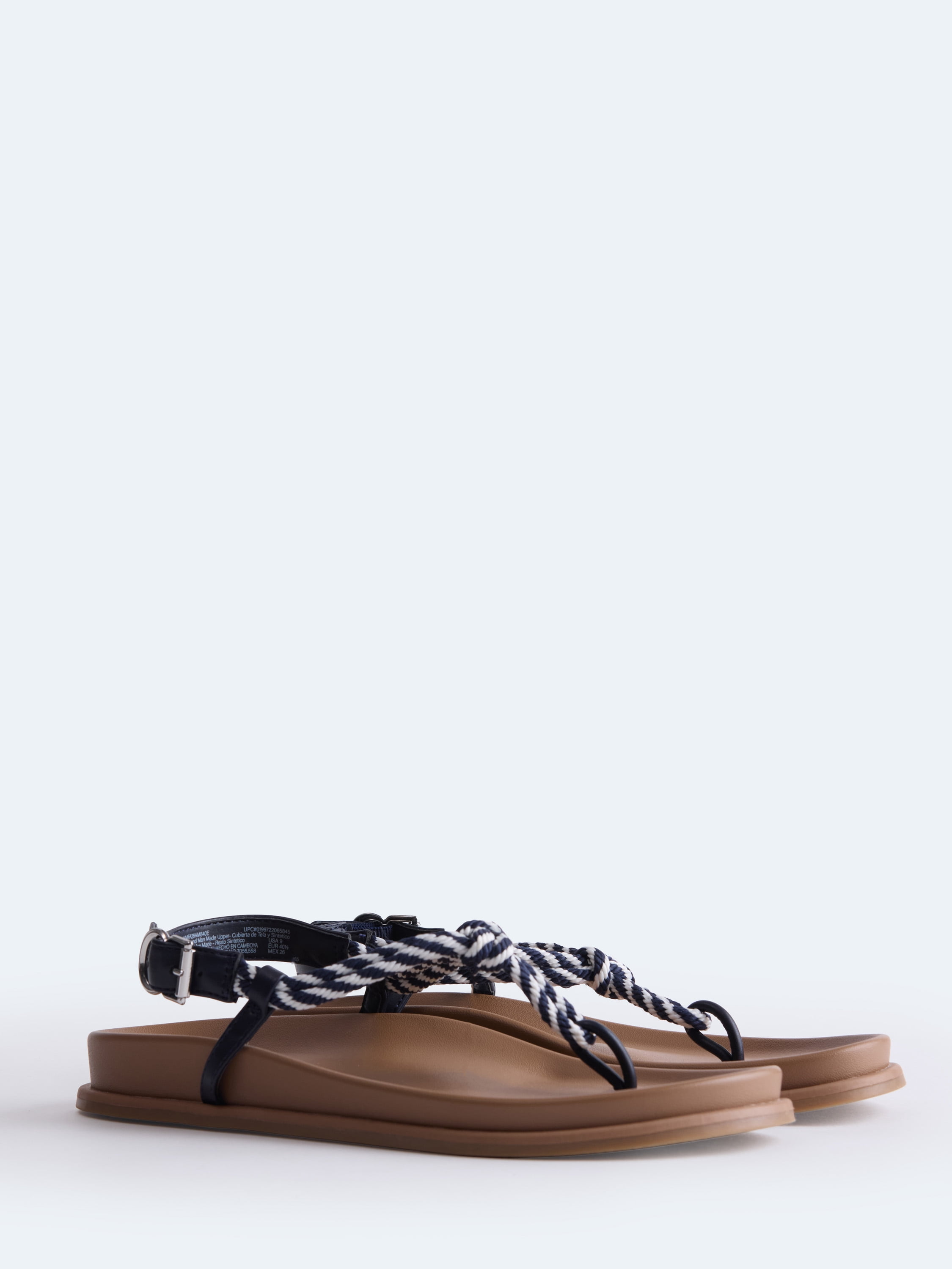 Free Assembly Women's Rope Footbed Sandals