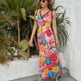 thumbnail image 6 of Pastel Rainbow Lollipop Sleeveless Dress Dresses Women Summer Evening Dresses Ladies Bohemia Long Dresses, 6 of 9