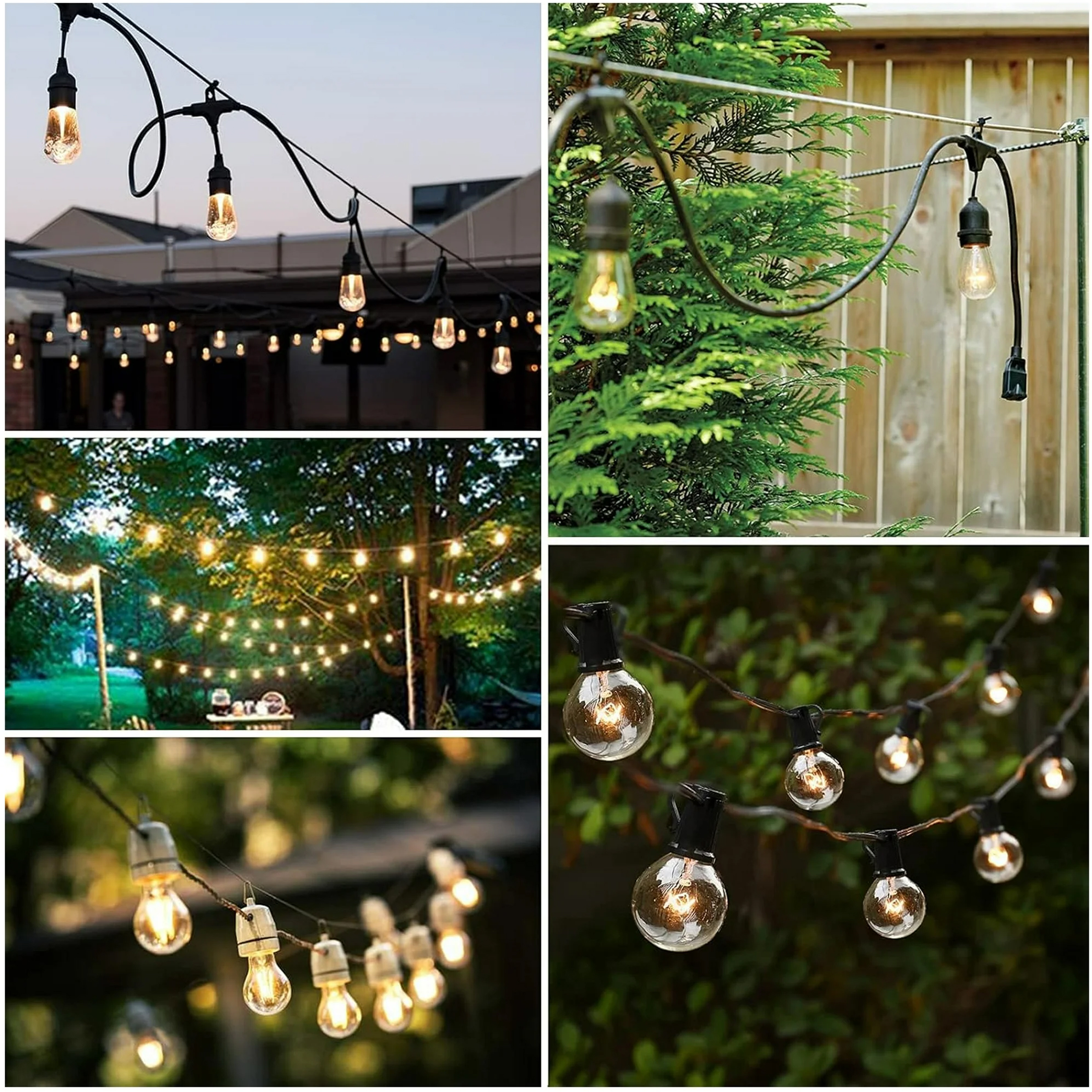 String Lights Hanging Kit, 300ft Nylon-Coated Stainless Steel Wire Rope Cable, Turnbuckle and Hooks
