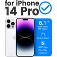 thumbnail image 2 of for iPhone 14 Pro Case Clear, [ Grade Protection] [Not Yellowing] Shockproof Phone Case for Apple iPhone 14 Pro 2022 - Purple Pink, 2 of 14