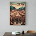 thumbnail image 6 of Xi’an Retro Travel Poster Vintage Chinese City Tourism with Terracotta Army & History Canvas Poster, 6 of 8