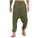 thumbnail image 2 of Pantalones largos para hombre, pantalones casuales de color sólido, pantalones de gama baja, pantalones Harun, pantalones de corsé con cintura elástica, pantalones de algodón para hombre, 2 of 6