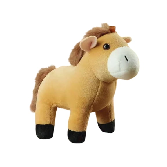 Pony Plush Toy, Soft Little Horse Stuffed Animal, Cartoon Pony Figure with Colorful Details, Decorative Animal Pillow, Playful Character Toy, Soft Cotton Fabric